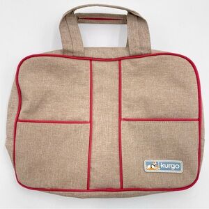 Kurgo Bag Dog Pets Travel Accessories Tote‎ Zip-Up Tan 10" x 13.5" Handles